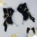 hgnxa Furry Foxes Ears Cats Girls Cosplays Hair Accessories Cute Plush Ear Headband Feathers l Decorations Role Playing Black - Buy Online on GoSupps.com