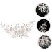 FRCOLOR Alloy Pearl Hair Comb Vintage Ornaments Flower Hair Comb Wedding Hair Teasing Comb Wedding Hair Comb Tiara Crystal Iron Wire Hair Accessories Bride White - Buy Online on GoSupps.com