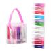M&U Glitter Lip Gloss Set with Carrying Case 12Pcs Assorted Flavors Moisturizing Shimmer Glossy Lip Party Favor Make-up for Kids and Teens Ages 5+