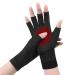 ACWOO copper arthritis gloves compression gloves men women for rheumatoids & osteoarthritis copper osteoarthritis gloves fingerless gloves for pain relief (XL) black-B XL