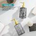HOHAOO Versatile Glass Soap 14 Oz Dripless Pump Bottle Refillable Liquid Hand Jar Dispenser for Bathroom Countertop Kitchen Laundry Room(2 Pack Grey-Diamond Streak Diamond Streak Grey - Buy Online on GoSupps.com