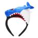 FRCOLOR Shark Headband Cartoon Party Headband Hair Accessories Shark Headpiece Shark Costume Hat Animal Plush Headband Birthday Headband Tiara Clothing Fabric Shark Fin 3d Halloween