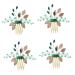 FRCOLOR Set of 4 Bridal Crystal Hair Comb Bridal Accessories Leaf Hair Comb Wedding Hair Accessories Tiara Hair Accessories Hair Comb for Bridal Wedding Hair Comb Leaves