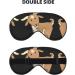 Brown Goat Print Unisex Sleep Eye Mask | Soft Comfort Eye Shade for Travel Yoga & Shift Work - Buy Online on GoSupps.com