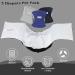 LeerKing Male Dog Diapers - Washable Incontinence Pads for Male Dogs & Puppies | M Size (Black+Gray+Blue) - Buy Online on GoSupps.com