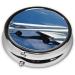 Flying Airplane Printed Mini Round Pill Box | 3 Compartment Travel Medicine Organizer | Portable Pill Case for Home & Office Use - Buy Online on GoSupps.com
