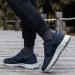 Men's Middle Aged and Elderly Non-Slip Sneaker Rack Organizer in Dark Blue - Comfortable & Lightweight with Hook Loop Closure - Buy Online on GoSupps.com