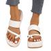 Summer Stylish Platform Sandals Womens Casual Comfy Orthopedic Bunion Slippers Beach Travel Non-Slip Foot Correction Ladies Flip Flops for Hallux Valgus/Plantar Fasciitis (Color : White Size : 7) 7 White