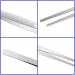 4-Piece Stainless Steel Tweezers Set Non-Slip Fine Tweezers Flat Metal Tweezers with Precision Pinking Tweezers Set for Cooking Gardening Repairing Eating (12 10 8 6 inch Silver) - Buy Online on GoSupps.com