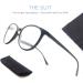 MODFANS 4 Pack Round Reading Glasses for Men & Women - Stylish Comfortable High-Quality Reading Aid +0.75 - Mixed Colors - Buy Online on GoSupps.com