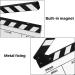 Flexzion Director Clapboard 10x12 Acrylic Plastic Film Movie Slate Board with Black/White Sticks - Camera TV Video Cut Action Scene - Dry Erase Stadio - Best Quality - Buy Online on GoSupps.com