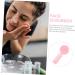 Angoily Silicone Face Brush Face Exfoliator Face Scruber Exfoliate for Face Scrubber Facial Exfoliator Silicone Face Scrubber for Women 3d Manual Cleansing Brush Pink Silica Gel - Buy Online on GoSupps.com