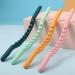 12 pearl plastic scraping massage tab back leg body relaxation massage device gua sha acupuncture point guasha massage tool 1st (color: pink)