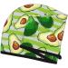Hair Towel Wrap - Quick Drying Hair Turban with Button | Avocado Green Striped - Buy Online on GoSupps.com