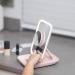 SARA Travel Magnifying Makeup Mirror with Dimmable LED Light - 10X Magnification, Rechargeable, Portable Pocket Stand - Ideal for Makeup Storage, Bedroom, Hotel, Cruise - Rose - Buy Online on GoSupps.com