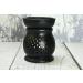 Hand Carved Soapstone Essential Oil Burner Diffuser - 4 Inch Black Tea Light Holder Aromatherapy - Buy Online on GoSupps.com