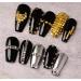 600Pcs Nail Art Punk Metalic Spike Studs Metallic Nail Art Punk Studs Rivets Manicure Gold Square Spike Studs Manicure Tips Nail Art Charms Nail Art Decoration Accessory-Solid - Buy Online on GoSupps.com