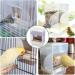 Komunj Transparent Food Spender for Budgies Canaries & Finches - Ideal Food Container for Parenting and Seeds - Buy Online on GoSupps.com