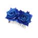 Beavorty Hair Clips for Girls Red Rose Garland Girls Headband Flamenco Dancer Flower Crowns for Women Wedding Hair Comb Floral Comb Fork Comb Hairpin Hair Accessories Woman Blue Roses Rose medium Blue