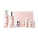 O HUI Miracle Moisture Set | K-Beauty Set 3 Full Size + 4 Travel Essentials | Helps Strengthen Skin Barrier | Glass Skin | Face cream Skin Softener Lotion Face Wash Emulsion | Ceramide Peptide