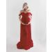 FEOYA Maxi Maternity Dress Chiffon Lace Strapless Gown | Red | Split Front | Photography | Full Length - Buy Online on GoSupps.com