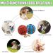 Speedy Panther 2Pcs Dog Treat Dispenser Ball Toy Interactive Dog Toys for Boredom Teeth Cleaning Chew Toy Rubber Ball for Puppy Small Dogs (S) 5cm Blue&Red - Buy Online on GoSupps.com