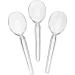 50 Count Heavyweight Disposable Clear Soup Spoons - Ideal for Home, Office, Parties, and Events - Durable Plastic Cutlery for Convenient Use - 1 Bag, 1 Pack (50 Spoons) - Buy Online on GoSupps.com