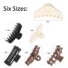 B. H.C Brown Black Beige 4.5 Inches Large Hair Claw Clips - Set of 6 Neutral, Strong Hold Hair Clips for Women and Girls - Buy Online on GoSupps.com