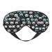 Black and White Panda face Eye mask Soft Elastic and Adjustable Nighttime Comfort Sleeping mask Suitable for Both Men and Women