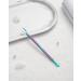 FVION Titanium Steel Nail Cuticle Pusher & Remover Tool - Anti-Slip Handle, Multicolor - Manicure Essential - Buy Online on GoSupps.com