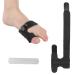 Agate toe clasp multiple adhesive toe fracture mixer hallux valgus correction rails toe protection injury support clasp toe straightener bale correction for men and women (black)