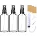 Spray bottle of glass small 3 pieces 100ml transparent spray bottle empty perfume atmosphere bottles spray bottles for filling.