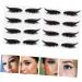 MAGICLULU 24 Pairs False Eyelash Stickers Glitter Makeup Fake Lashes Pipeline Plastic Double Eyelid Sticker 1 count (Pack of 1) Blackx6pcs - Buy Online on GoSupps.com