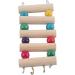 Parrot Ladder - Colorful Wooden Climbing Bridge Toy for Conures & Lovebirds | 5 Steps S - Buy Online on GoSupps.com