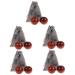 Clispeed 5 sets Handball Massageball Outdoor hand massage devices wooden ball wooden balls for hand exercises handballs made of wood portable gymnastics ball play with handicrafts massage ball fabric