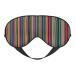 SSIMOO Colorful Stripes Print Ultra-Soft Light-Blocking Eye Mask for Optimal Comfort and Restful Sleep Black