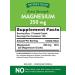 Nature's Truth Magnesium 250mg Caplets - Non-GMO Gluten Free Supplement - Buy Online on GoSupps.com
