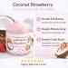 Coconut Strawberry Creamy Body Scrub and Scrunchies for Women Exfoliating & Hydrating Bath Scrub for Smooth Soft & Glowing Skin Fruity Tropical Scent 4 oz - Buy Online on GoSupps.com