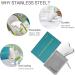 Stainless Steel Gua Sha Facial Massage Tool with Travel Pouch by FUANKANG - Buy Online on GoSupps.com