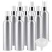 TIANZD 12 Pcs 250ml Empty Silver Aluminium Fine Mist Spray Bottle with White/Silver Metal Spray Head Refillable Travel Alu Bottles for Body Sprays Room Fragrances Perfumes Hair Garden Funnel Silver 250ml