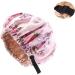 LULI Satin Bonnet - Adjustable Sleep Cap for Women - Wide Elastic Band Silk Hair Bonnet in Red Blue Brown Purple - Ideal for Black Women - Buy Online on GoSupps.com