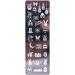 Nail Stamping Plate #12 - Fashion Flower Pattern & Cat Rabbits Butterfly Designs | Multi-Material Stencil for Stunning Nail Art Decoration - Buy Online on GoSupps.com