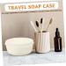 Ciieeo 8 Pcs Travel Soap Box Plastic Stand Soap Holder with Lid Drain Soap Rack Soap Bar Case Soap Bar Holder Round Container with Lid Shower Soap Holder or Take a Bath White Soap Dish - Buy Online on GoSupps.com