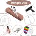 Travel Makeup Brush Holder - Silicone Washable Organizer Case for Women - Portable Dark Pink Cosmetic Brush Storage Tool - Buy Online on GoSupps.com