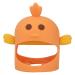 Baby at Ring pacifier silicone baby at Ring soothing pacifier with 2 stems baby touch training toy for day and night cient form (orange) baby toy