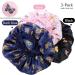 3-Piece Satin Silk Bonnet Set for Sleeping | Wide Elastic Band Night Cap for Women - Black - Buy Online on GoSupps.com