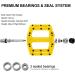 MZYRH Mountain Bike Pedal 9/16 Yellow | Lightweight Non-Slip Nylon Fiber | 3 Sealed Bearings | for Road BMX MTB - Buy Online on GoSupps.com