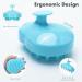 FREATECCH CHAUT Massage Brush - Wet & Dry Silicone Shampoo Hair Brush for Scalp Peeling Head Massage Dandruff Control & Hair Growth | Light Blue - Buy Online on GoSupps.com