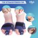 Hilph 2 Pack Toe Rail Protection & Straighteners for Hammer Toe - Support & Fix Curved Broken Toes - Blue - Buy Online on GoSupps.com