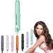 Gadgetcab Curling Iron Gadgetcab Mini Curling Iron Small Travel Curling Iron 2-in-1 Mini Curling Wand & Flat Iron Hair Straightener Portable Travel Curling For All Hair Types (Green)